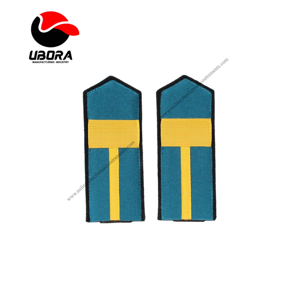 Airborne  Cavalry  Air Force petty officer shoulder boards Military Officer Uniform Gold Plain